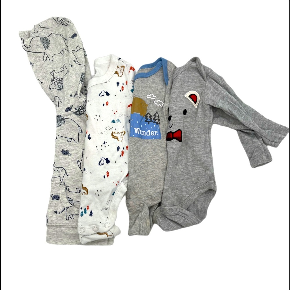 Lot of four baby boy outfits